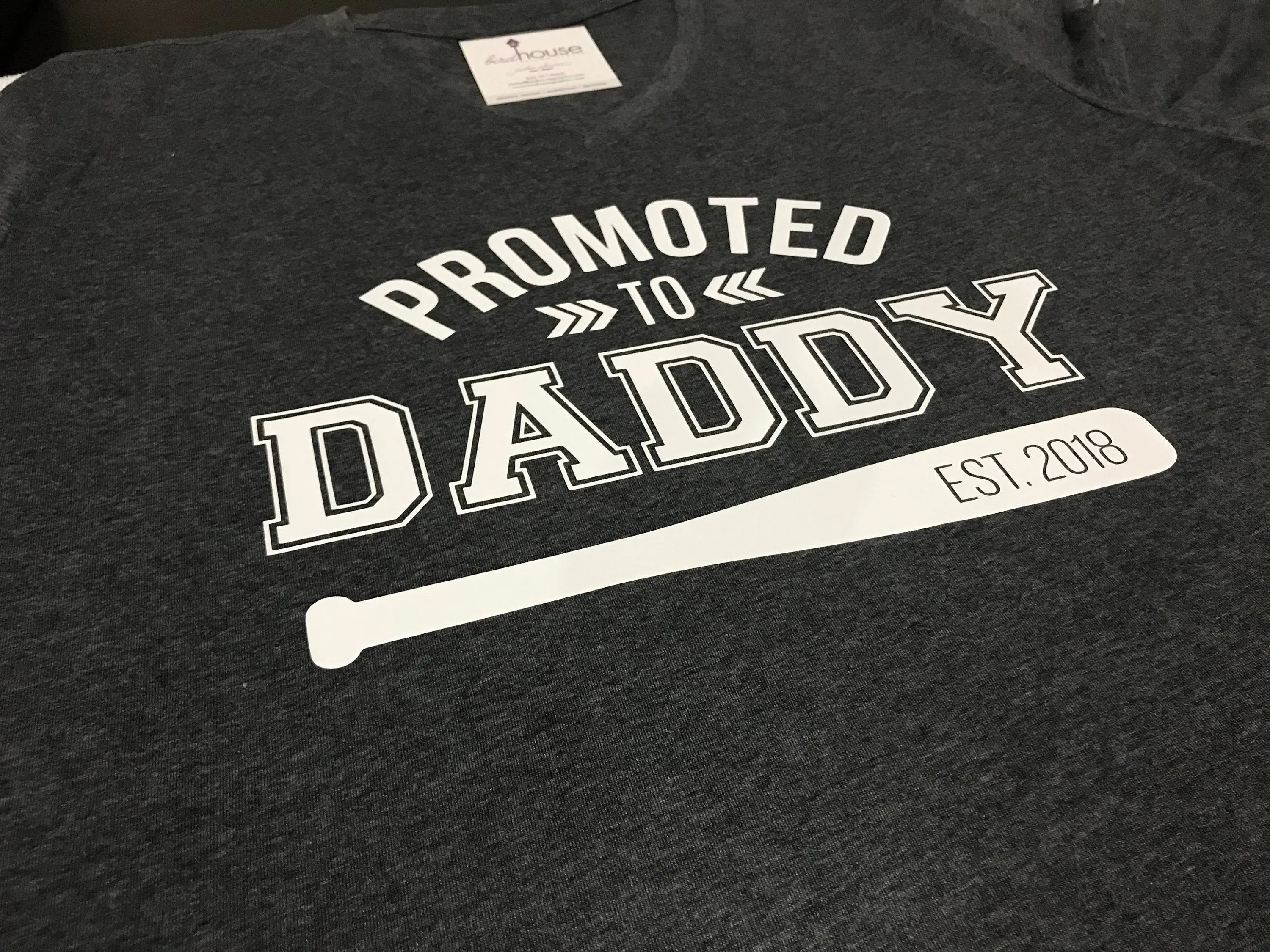 Promoted to Daddy shirt, Funny Shirt, Personalized, Any Color, Customize, Gift