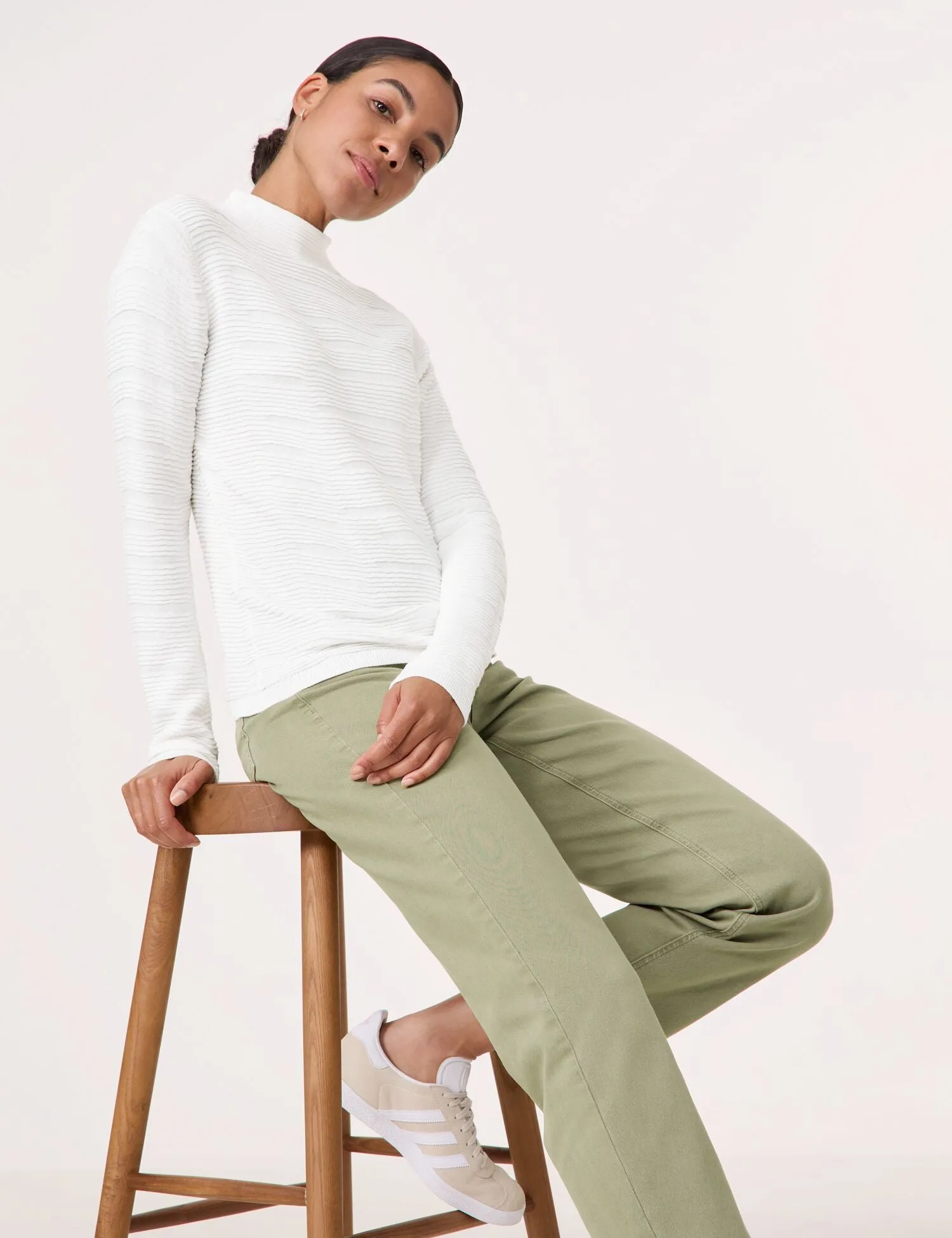 Pullover mit Wellen-Struktur