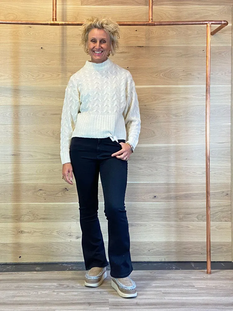 Pulz PzAstrid Pattern Pullover Turtledove