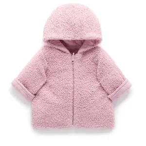 Purebaby Reversible Fluffy Jacket - Dusk