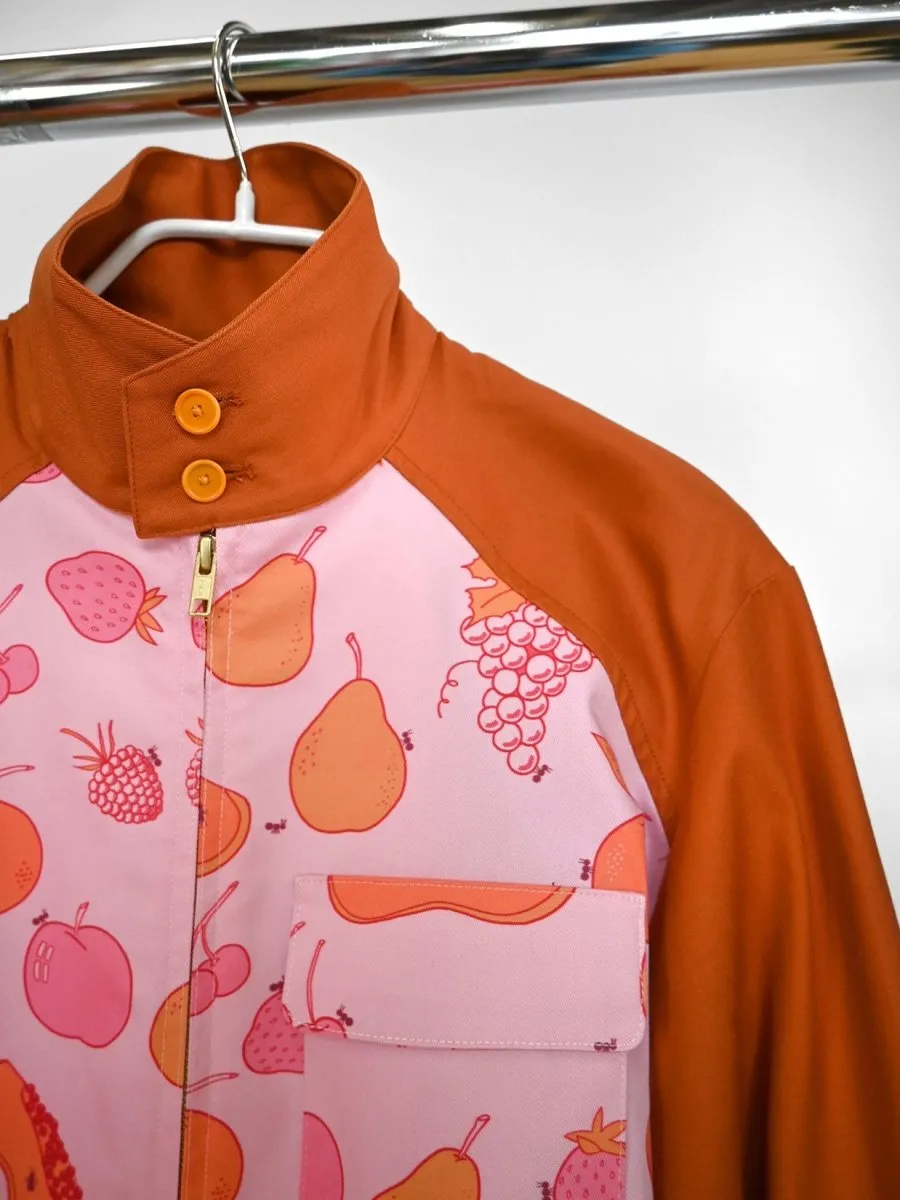 "All Over Fruit" print Jacket - Sweet Potato (ONE-OFF)