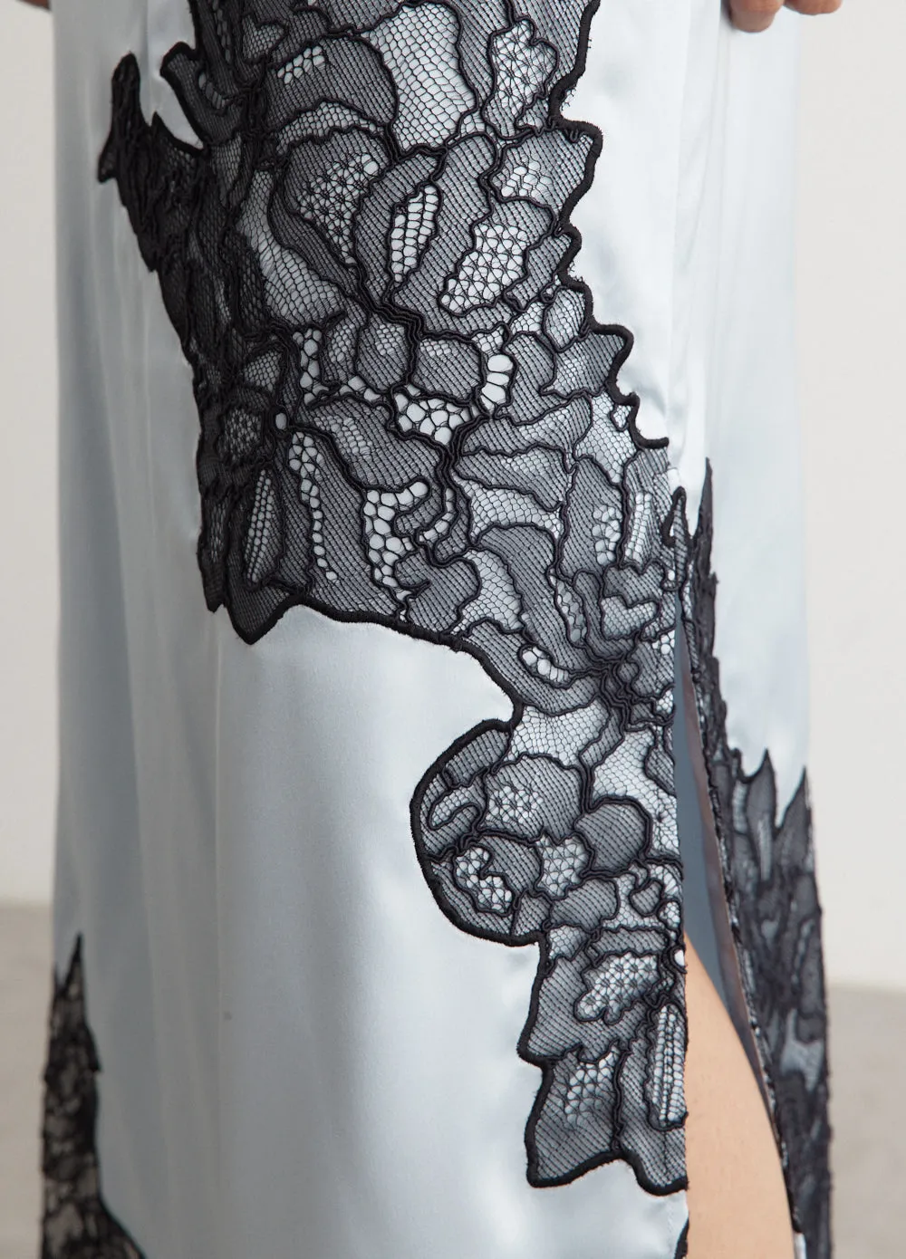 Satin Lace Skirt