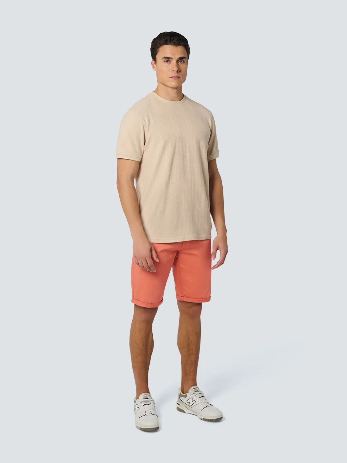 Short Chino Garment Dyed Twill Stretch | Melon