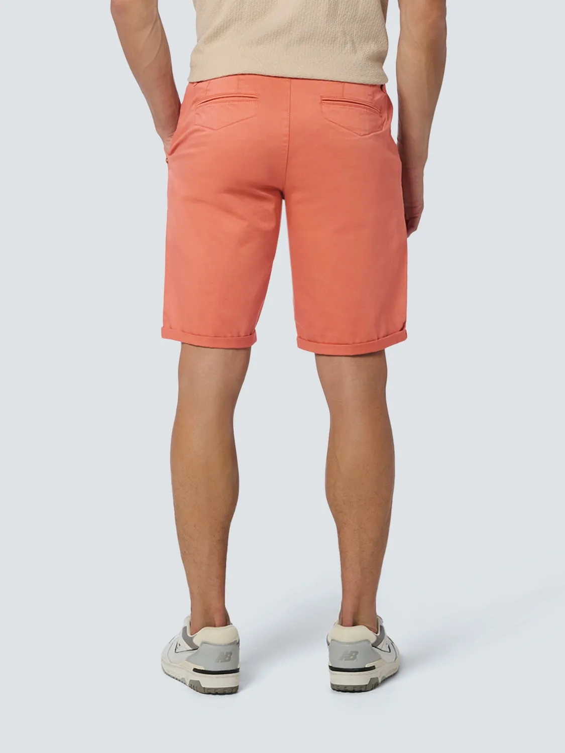 Short Chino Garment Dyed Twill Stretch | Melon