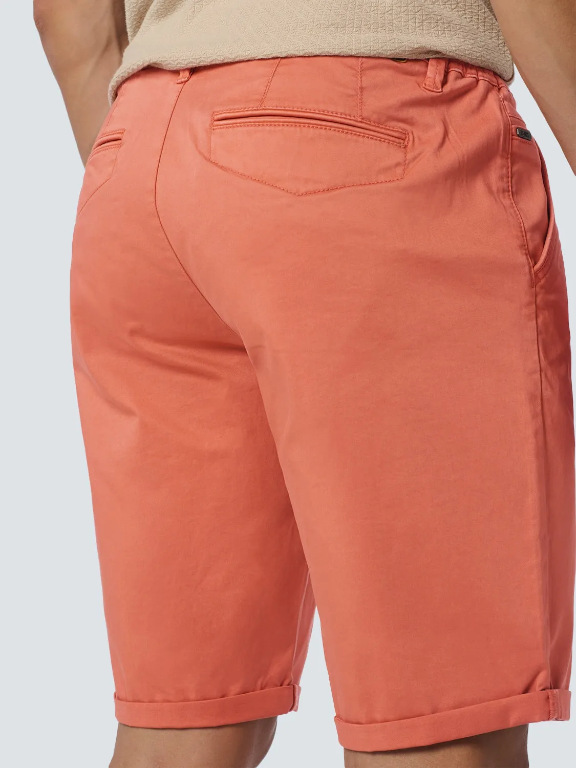 Short Chino Garment Dyed Twill Stretch | Melon