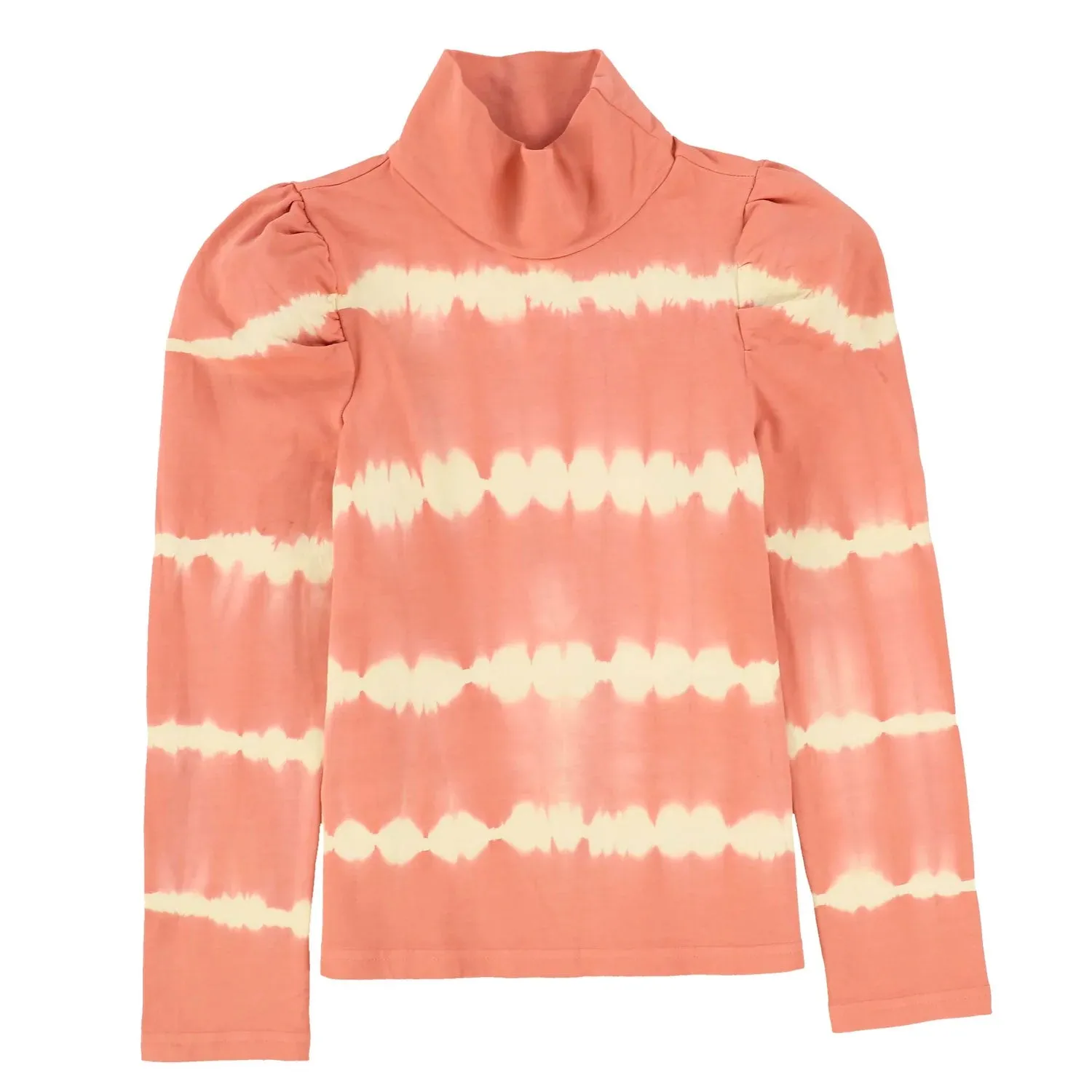 Steph Burnt Rose Tie Die Turtleneck sweatshirt