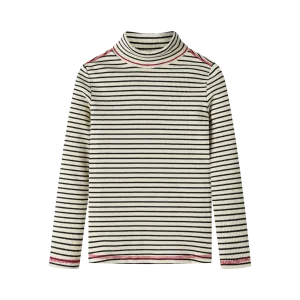 striped turtleneck - black striped