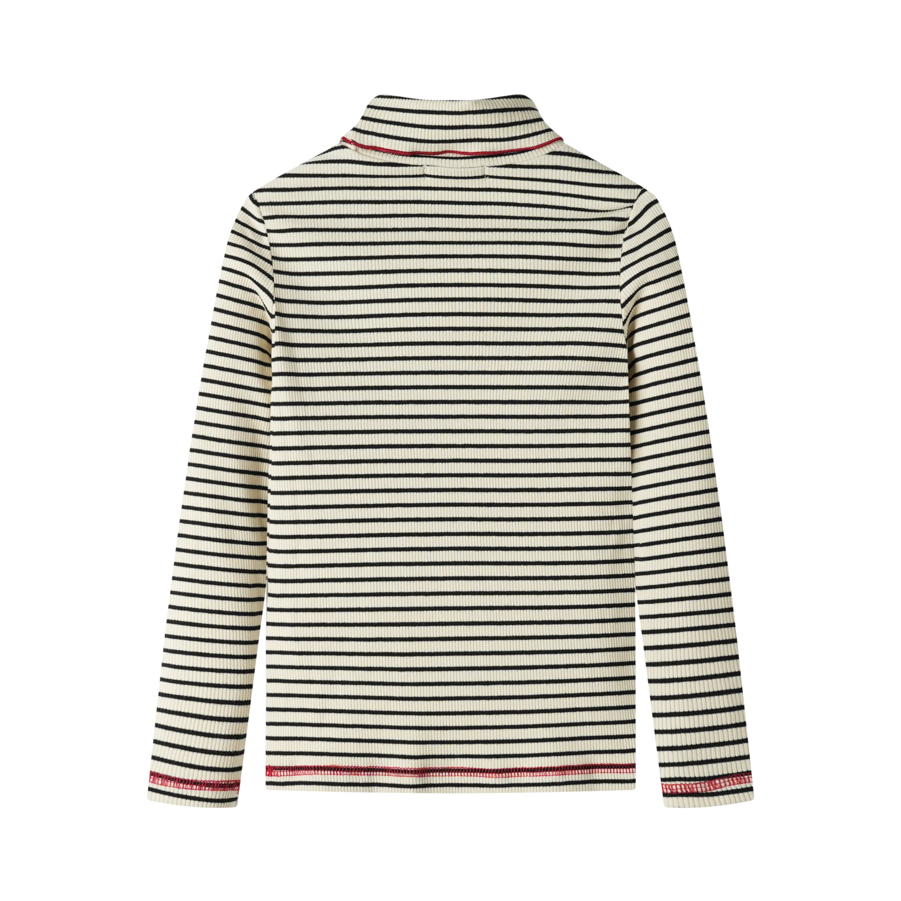 striped turtleneck - black striped