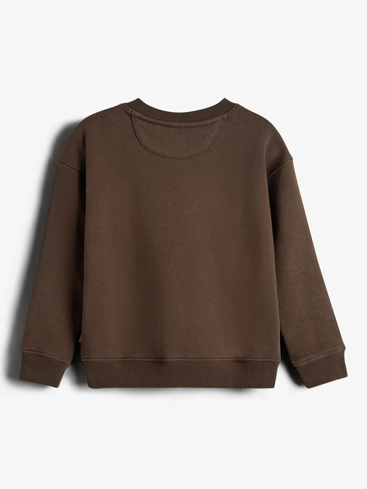 Sweatshirt Fox Badge - Kids - Dark Earth