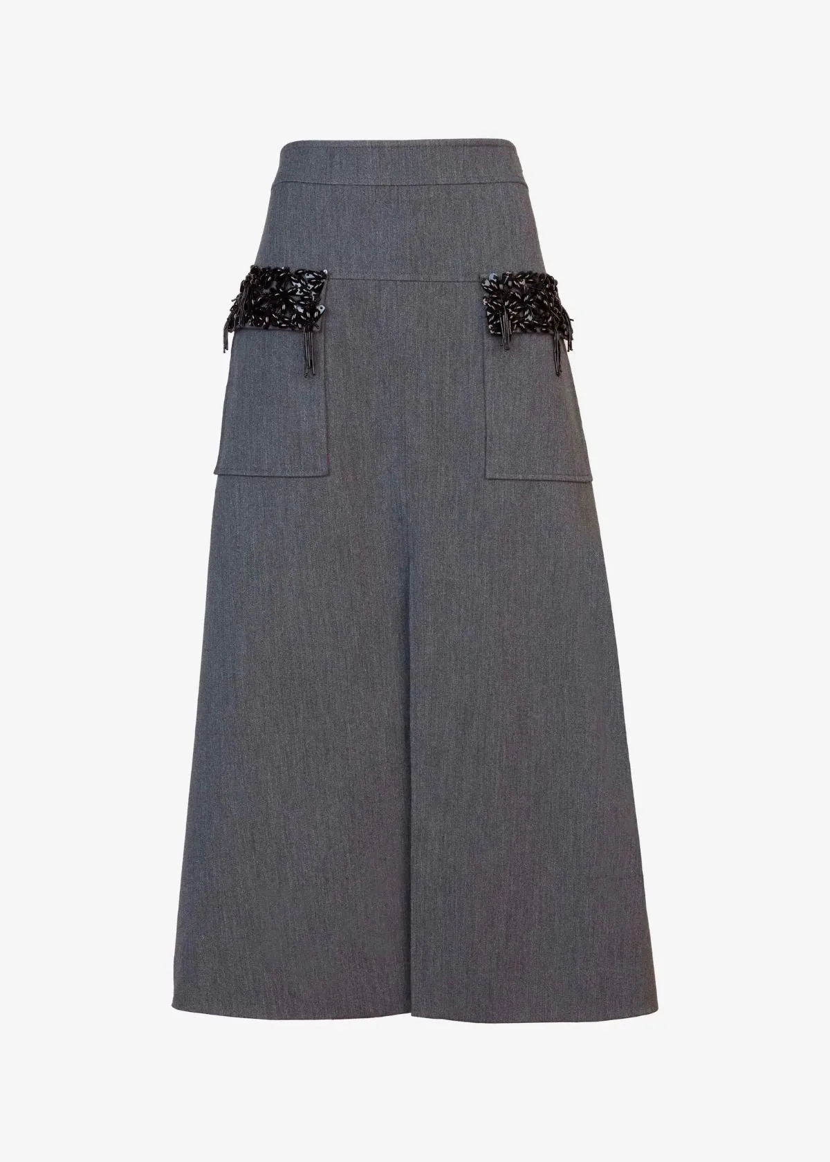 TANYA TAYLOR Cameron Skirt - Dark Heather Grey
