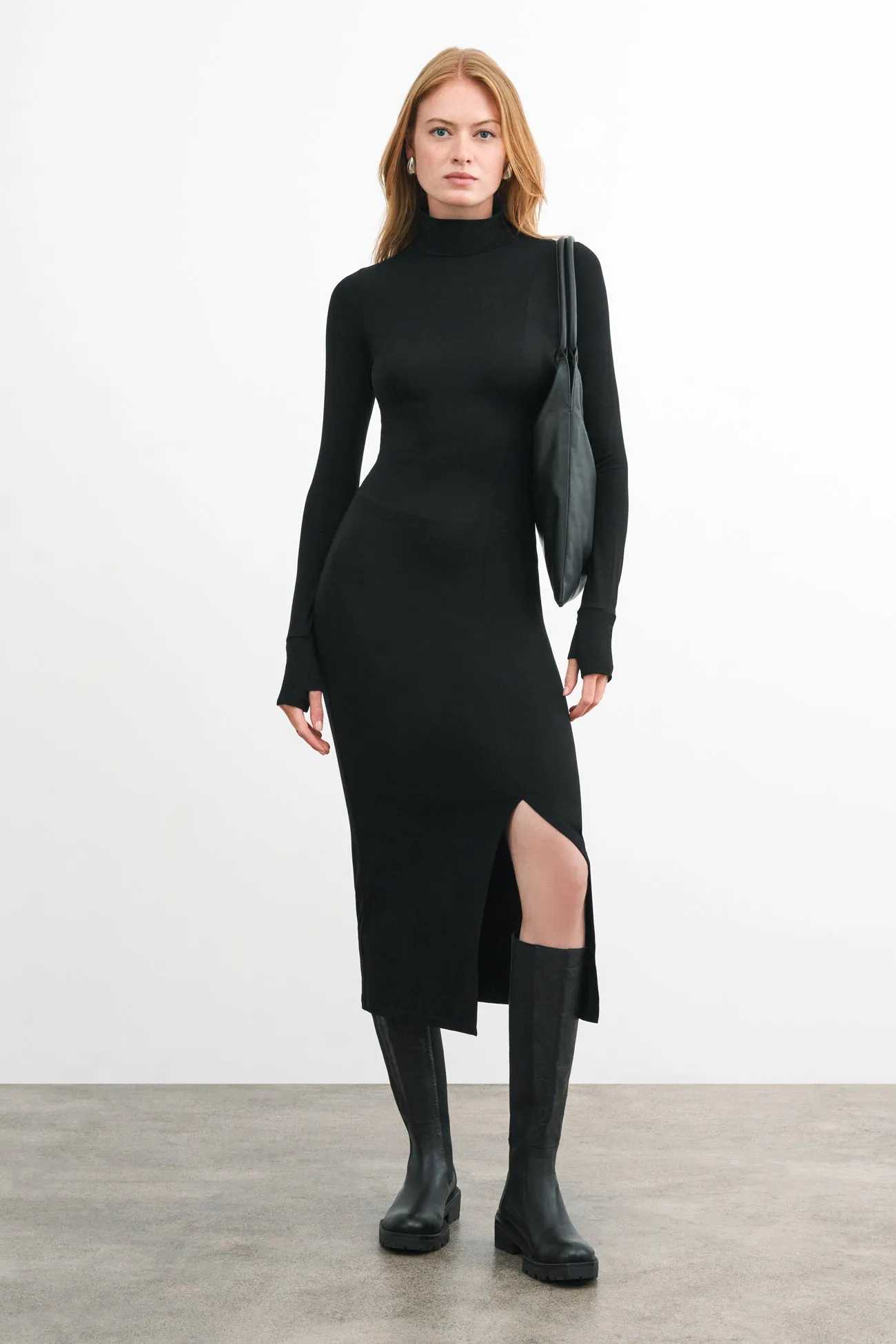 Tavi Mock Neck Dress