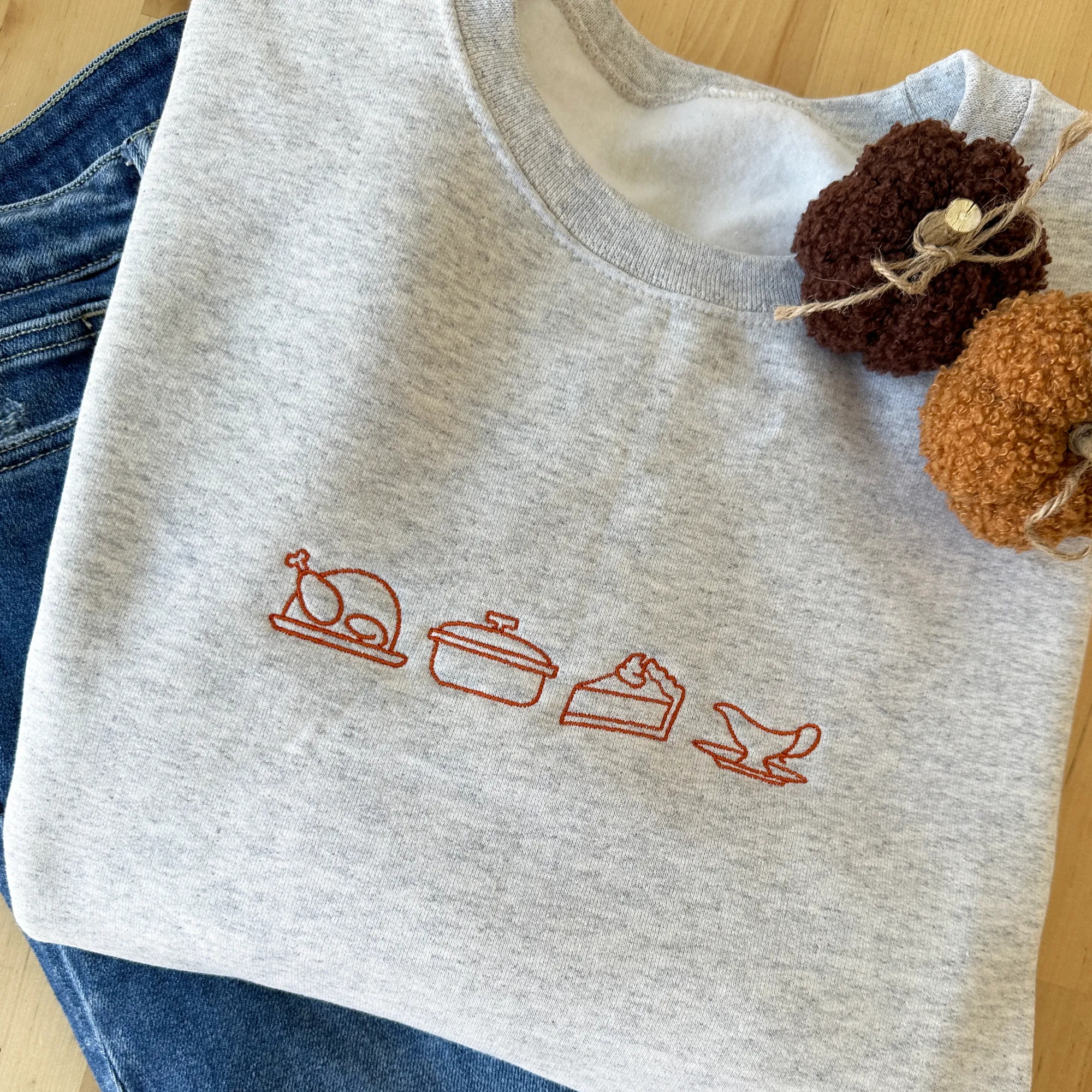 Thanksgiving Icon Crewneck Gemma Sweatshirt