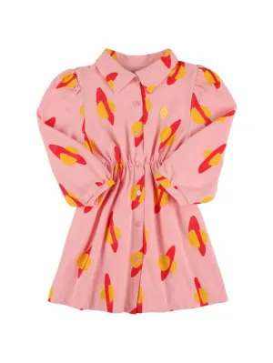 The Animals Observatory   Planet printed cotton shirt dress 