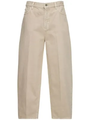 Toteme   Wide tapered denim cotton jeans 