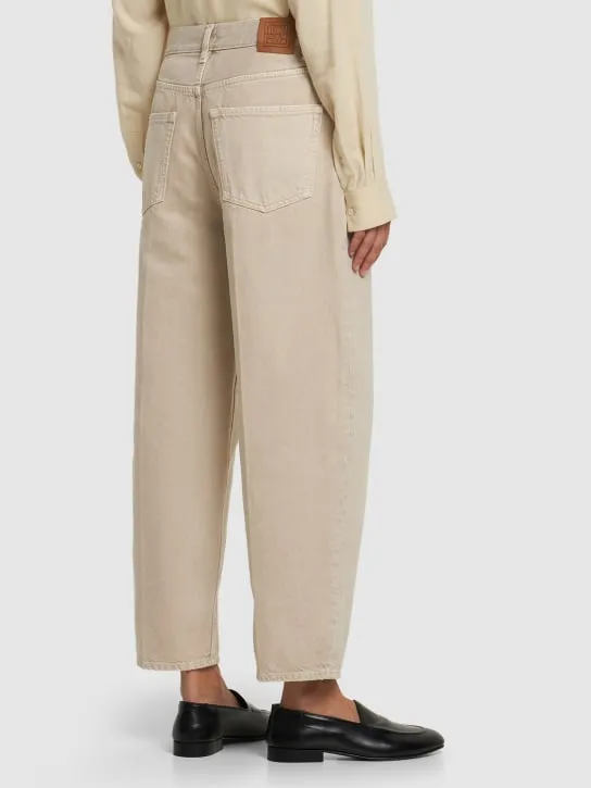 Toteme   Wide tapered denim cotton jeans 