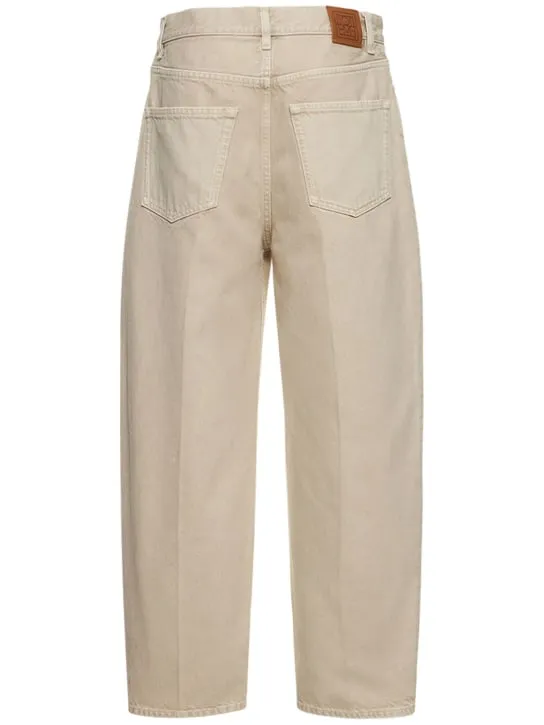 Toteme   Wide tapered denim cotton jeans 