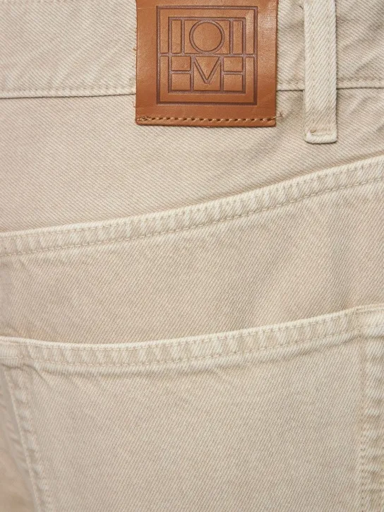 Toteme   Wide tapered denim cotton jeans 