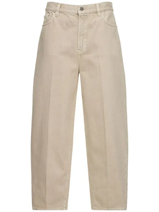 Toteme   Wide tapered denim cotton jeans 