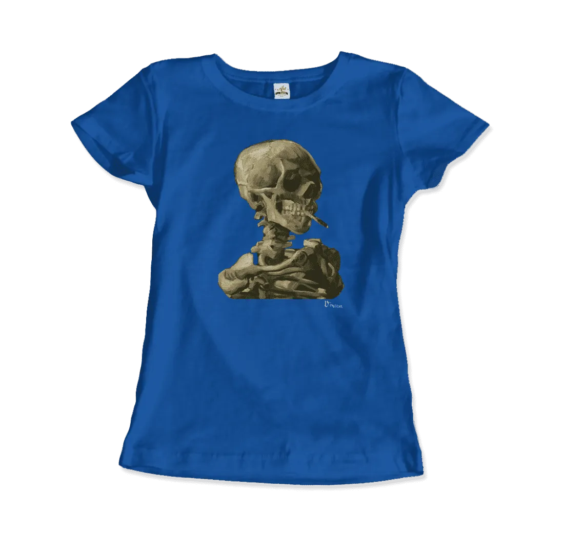 Van Gogh Skull of a Skeleton with Burning Cigarette 1886 T-Shirt by Art-O-Rama Shop