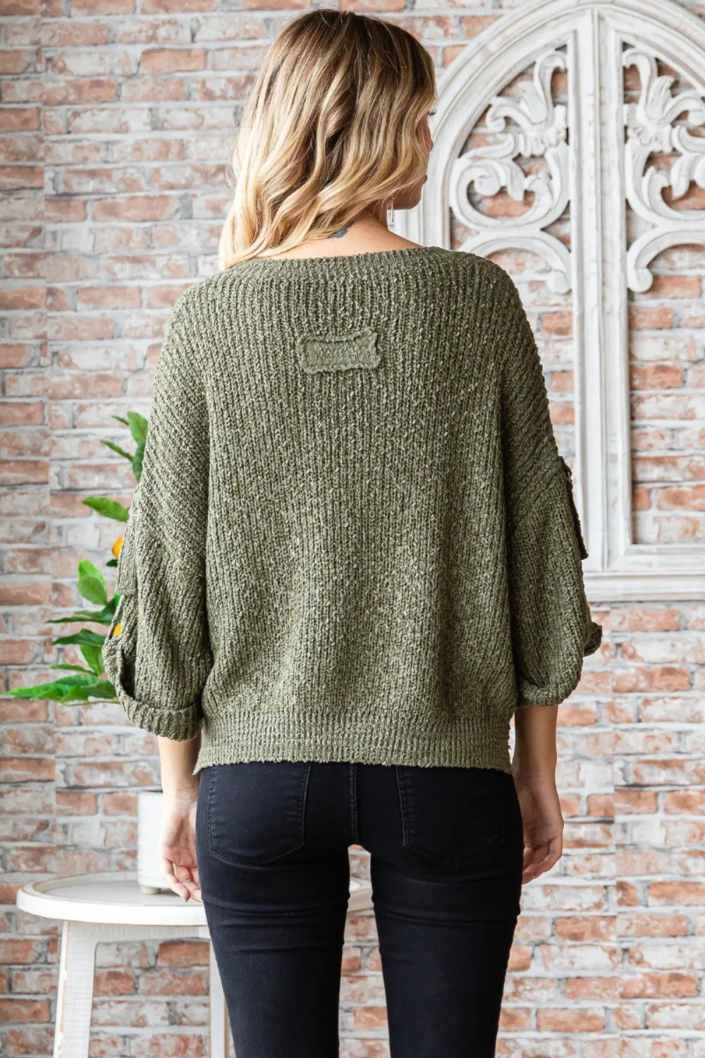 Veveret Dolman | Roll-Up Sweater | Rubies   Lace