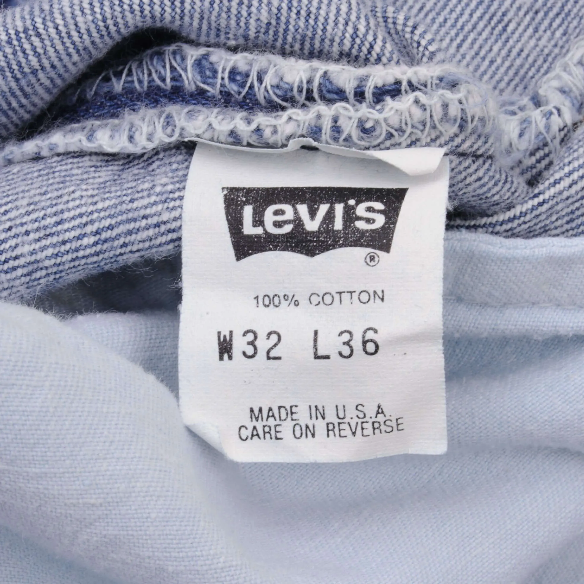 VINTAGE LEVIS 501 JEANS INDIGO 1980S SIZE W30 L36 MADE IN USA