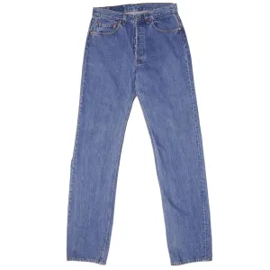VINTAGE LEVIS 501 JEANS INDIGO 1980S SIZE W30 L36 MADE IN USA