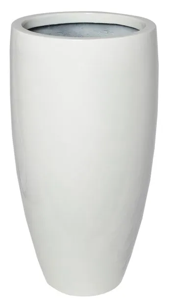 White Tall Fibre Planter CCN -02