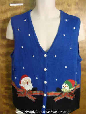 Winter Friends Funny Christmas Sweater Vest