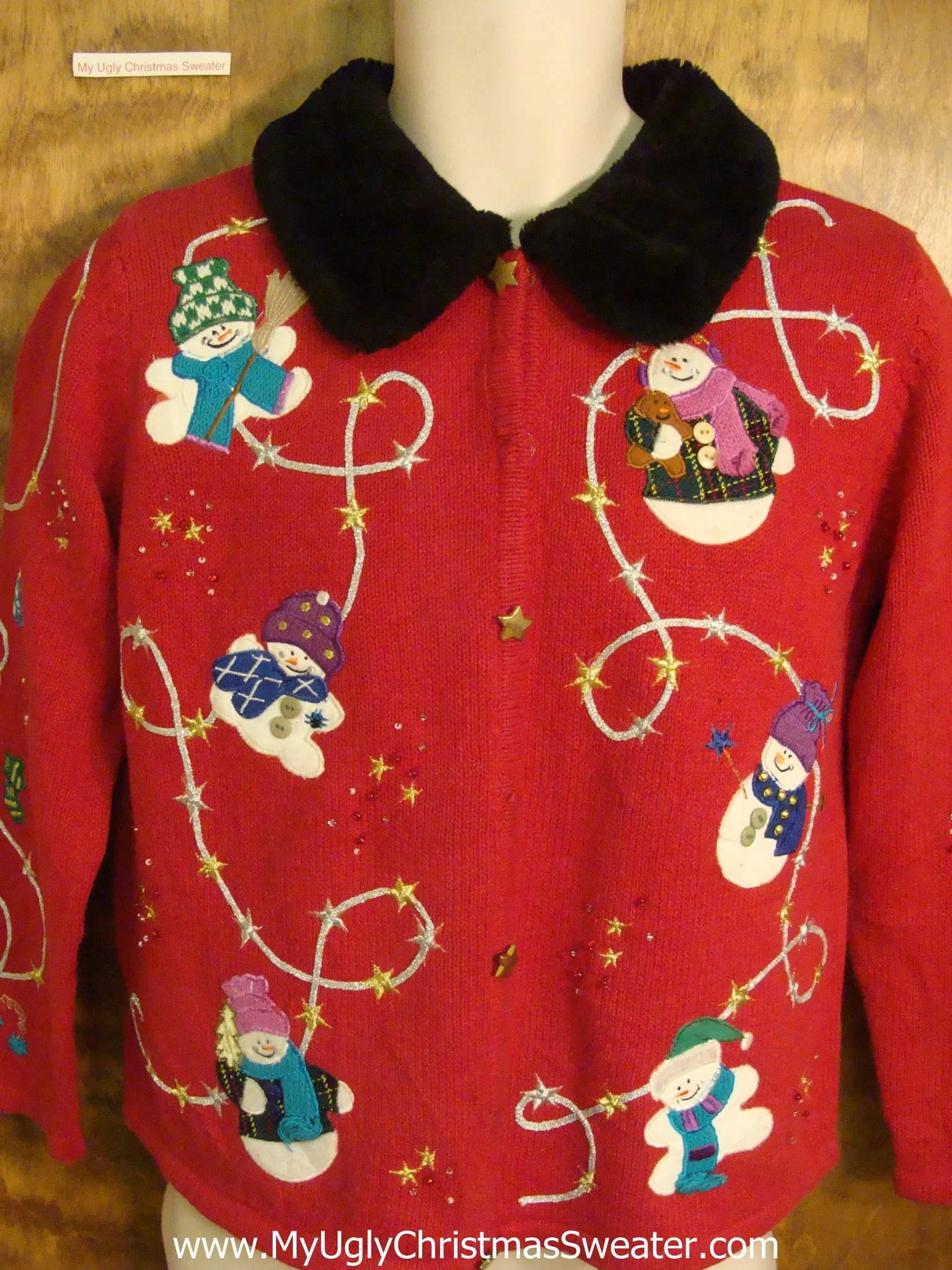 Winter Snowmen Cheesy Christmas Sweater