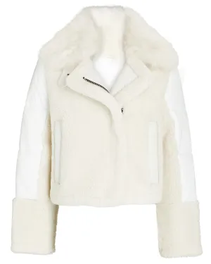 WL165V Lena shearling puffer jacket