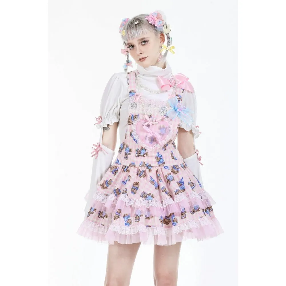 Women's Lolita Turtleneck Pearl Bowknot Shirt with Oversleeves
